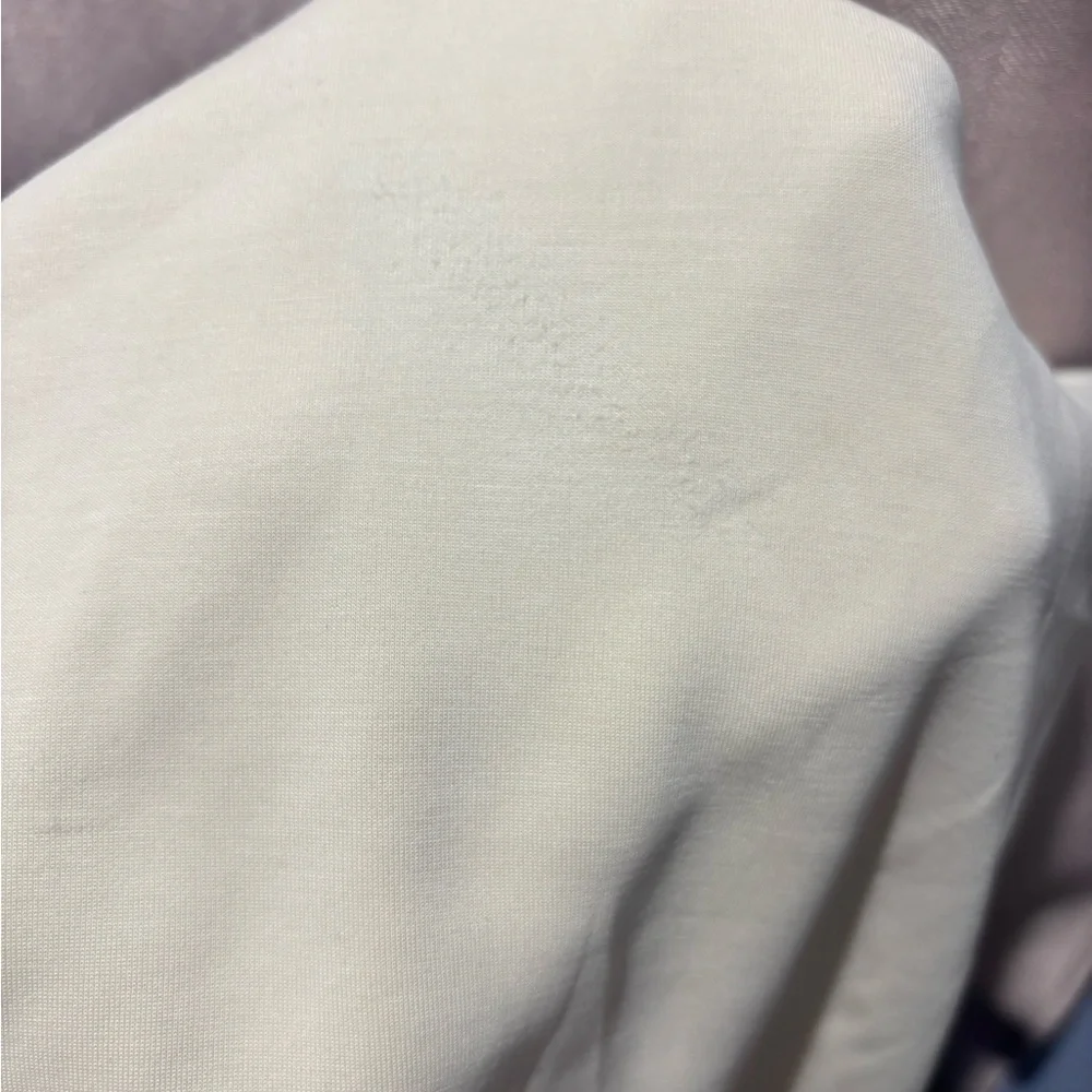 Khy Sueded Stretch Knotted Top Cream Size L Worn Once - Picture 4 of 5